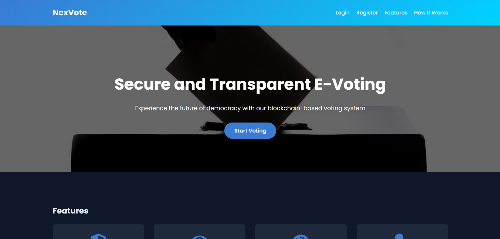 NexVote Home Page