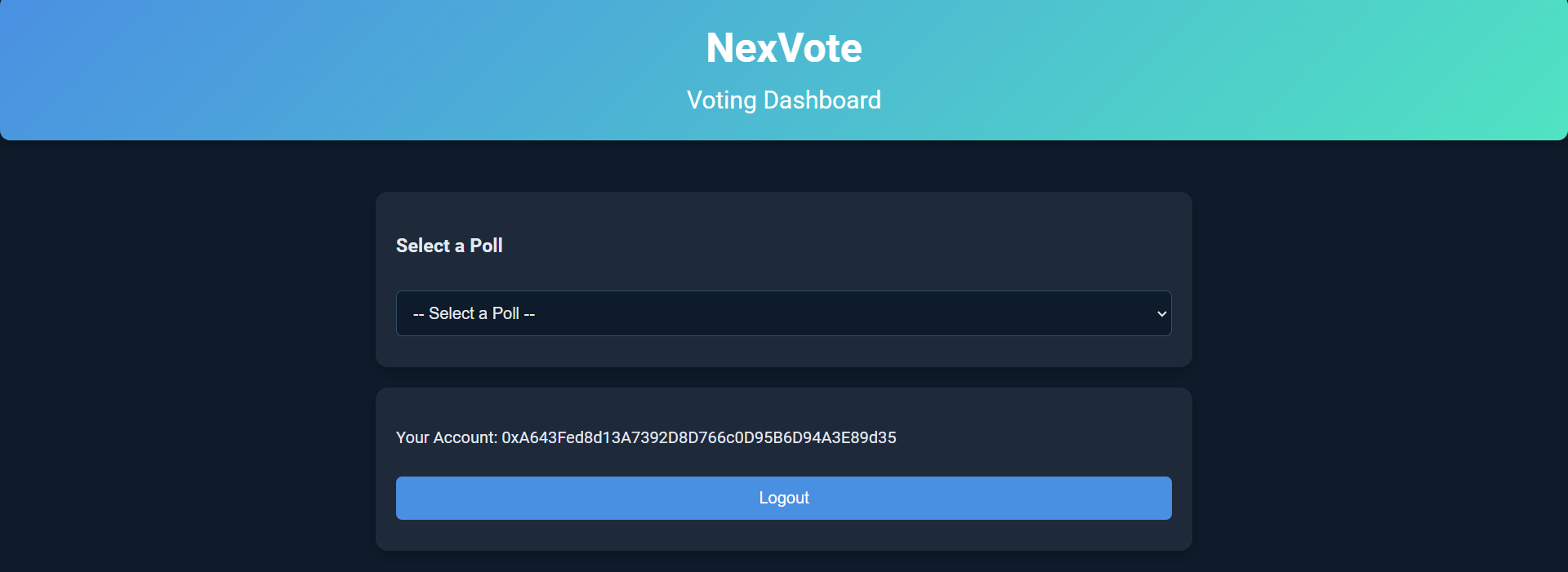 NexVote Voting Interface